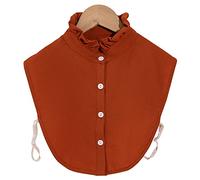 LoudSung - Camicetta con colletto falso staccabile e design elegante, per donne e ragazze, Designx-stand, 52