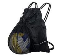 Louenth Borsa da calcio per giovani, zaino da calcio Borsa da palestra con zaino e borse per il basket di pallavolo da pallavolo con borsa a mesh a palla, borse sportive per bambini ragazzi