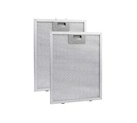 Loufy 2 pezzi di ricambio per cappa da cucina, filtro antigrasso, aspiratore, ventilazione, in alluminio, a rete