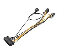 Loufy Alimentazione ATX da 24 Pin un Doppio 6 + 2 Pin 8 Pin con Interruttore di Accensione di Alimentazione PCIe 6 Pin 8 Pin un 24 Pin Femmina