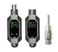 Loufy Convertitore per Microfono Wireless Microfonico Trasmettitore e Ricevitore XLR per Microfono Dinamico