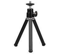 Loufy Mini Treppiede Portatile Leggero Mini Treppiede Regolabile nel Lega di Alluminio per Proiettore per Fotocamera Nero