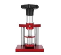 Loufy Pressa per orologi con 20 pressioni, a vite, lunetta precisa per la cassa 'orologio, strumento di riparazione per orologi, facile da installare, facile da usare, A, rosso e .