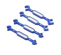 Loufy Regolazione chiave inglese, chiave per asta di spinta, dado tenditore, strumento di rimozione giunto sferico per auto RC, 3/3,2/3,5/3,7/4/5/5,5/6 mm, blu