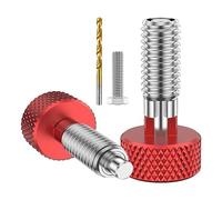 Loufy Set di 4 perni a sgancio rapido con zigrinato, in acciaio inox, perni a sgancio rapido M6 per un facile montaggio e un facile utilizzo nella cassetta degli attrezzi rotante.