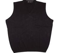 Louie James Uomo Misto Cotone senza Maniche Maglione 2XL-8XL,3 Col