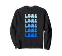 Louie Retro Name Stack Design Felpa