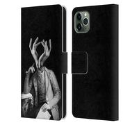 LOUIJOVERART BIANCO E NERO CUSTODIA COVER PORTAFOGLIO IN PELLE PER APPLE iPHONE