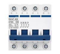 LOUIKA DZ47 D Curva Motore AC Interruttore, 10A~125A 400V Interruttore di Avviamento Macchina Attrezzatura Industriale Pompa Acqua Alta Corrente (Size : 3P, Color : 63A)
