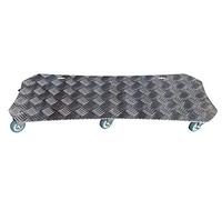 Louis 8078 - Macinino Base con Ruote Speciali in Alluminio, 70 x 30 x 7,5 cm