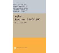 Louis A. Landa English Literature, Volume 1 (Copertina rigida)