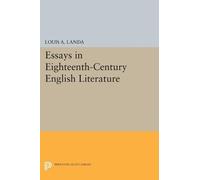 Louis A. Landa Essays in Eighteenth-Century English Literature (Tascabile)