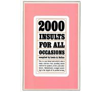 Louis A. Safian Two Thousand Insults for All Occasions (Tascabile)