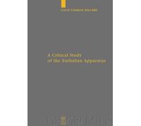 Louis Charles Willa A Critical Study of the Euthalian Apparat (Copertina rigida)