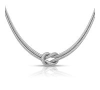 Louis Ciocchetti dal 1887- Collana Argento 925 Con Nodo, Regolabile, Nodo Simbolico per Amore, Amicizia e Infinito ideale per regalo San Valentino, made in italy