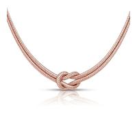 Louis Ciocchetti dal 1887- Collana Argento 925 Con Nodo, Regolabile, Nodo Simbolico per Amore, Amicizia e Infinito ideale per regalo San Valentino, made in italy