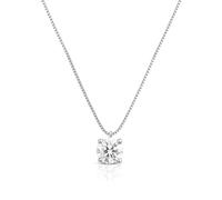 Louis Ciocchetti dal 1887 Collana Argento 925 con Punto Luce Zircone 5A da 40mm, Regolabile, Elegante