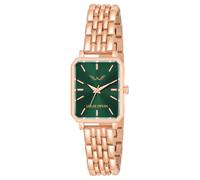 LOUIS DEVIN Argento/Marrone/Oro Rosa Bracciale Catena di Metallo Orologio analogico per le donne (blu/verde/rosa/nero/argento/marrone/quadrante oro rosa) | LD-LS193-CH, Verde/oro rosa, Vestito