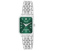 LOUIS DEVIN Argento/Marrone/Oro Rosa Bracciale Catena di Metallo Orologio da polso analogico per le donne (blu/verde/rosa/nero/argento/marrone/quadrante oro rosa) | LD-LS193-CH, Verde, Vestito