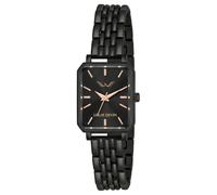 LOUIS DEVIN Argento/Marrone/Oro Rosa Bracciale Catena di Metallo Orologio da polso analogico per le donne (blu/verde/rosa/nero/argento/marrone/quadrante oro rosa) | LD-LS193-CH, Tutto nero