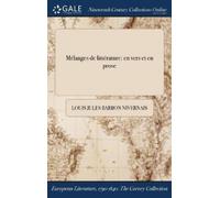 Louis Jules Barbon Nivernais Mélanges de littérature (Copertina rigida)