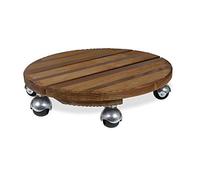 Louis Moulin Base a 6 Ruote, in Legno, 45 x 45 x 9,5 cm, 8502