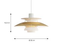 Louis Poulsen Lampada a sospensione PH 5 300, ottone, 30 cm Louis Poulsen