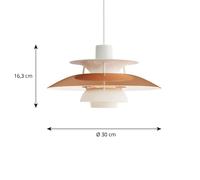 Louis Poulsen Lampada a sospensione PH 5 300, rame, 30 cm Louis Poulsen
