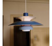 Louis Poulsen PH 5, lampada a sospensione blu Louis Poulsen