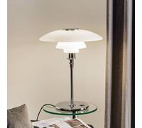 Louis Poulsen PH 4½-3½ Vetro Lampada da tavolo, cromo lucido
