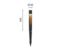 Louis Poulsen lampioncino Flindt 827 nero connettore a spillo Louis Poulsen