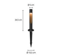 Louis Poulsen Lampioncino Flindt, 840, nera, presa di terra 24V 5747408863