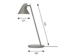 Louis Poulsen NJP Mini lampada LED da tavolo talpa Louis Poulsen