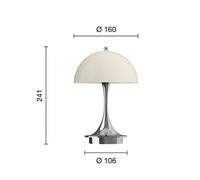louis poulsen Panthella Portable lampada da tavolo ricaricabile, LED, 5744171481, Panthella 160 Portable; Panthella Portable; Panthella [Lampade per Interni > Lampade da Tavolo]