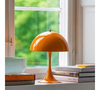 Louis Poulsen Panthella Portable Lampada ricaricabile LED, paralume arancione - piede arancione - 25 cm