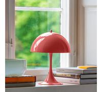 Louis Poulsen Panthella Portable Lampada ricaricabile LED, paralume corallo - piede corallo - 25 cm