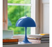 Louis Poulsen Panthella Portable Lampada ricaricabile LED, paralume blu indaco - piede blu indaco - 25 cm