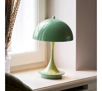 Louis Poulsen Panthella Portable Lampada ricaricabile LED, paralume verde - piede verde - 16 cm