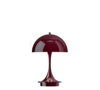 Louis Poulsen Panthella Portable Lampada ricaricabile LED, paralume bordeaux - piede bordeaux - 16 cm