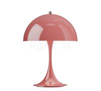 Louis Poulsen Panthella Portable Lampada ricaricabile LED, paralume corallo - piede corallo - 25 cm