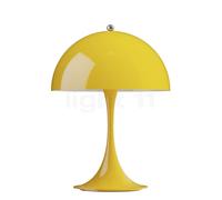Louis Poulsen Panthella Portable Lampada ricaricabile LED, paralume giallo/piede giallo - 25 cm