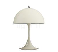 Louis Poulsen Panthella Portable Lampada ricaricabile LED, paralume opalino beige/piede beige - 25 cm