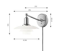 louis poulsen PH 2/1 lampada da parete, E14, 5743141629, PH 2/1; PH [Lampade per Interni > Lampade a Parete]