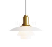 Louis Poulsen PH 2/1 sospensione di vetro, ottone Louis Poulsen