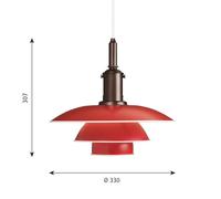 louis poulsen PH 3½-3 lampada a sospensione, E27, 5741094820, PH 3½-3; PH [Lampade per Interni > Lampade a Sospensione]