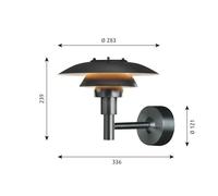 Louis Poulsen PH 3-2 1/2 applique in acciaio inox Louis Poulsen