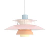 Louis Poulsen PH 5 Lampada a sospensione, blu/rosa/pesca