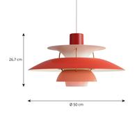 Louis Poulsen PH 5 lampada a sospensione rossa Louis Poulsen
