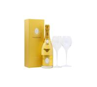 Louis Roederer - Cristal Brut 2015 Champagne (Includes Champagne Flutes) 75cl