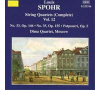 Louis Spohr String Quartets (Complete) Vol. 12 (Dima Quartet) (CD) Album